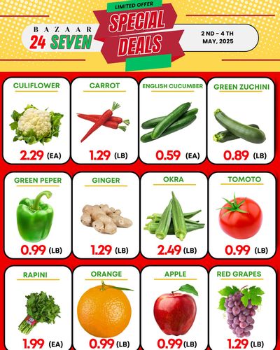 Bazaar 24 Seven Flyer May 2 to 4