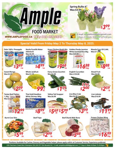Ample Food Market (Brampton) Flyer May 2 to 8