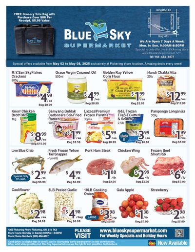 Blue Sky Supermarket (Pickering) Flyer May 2 to 8