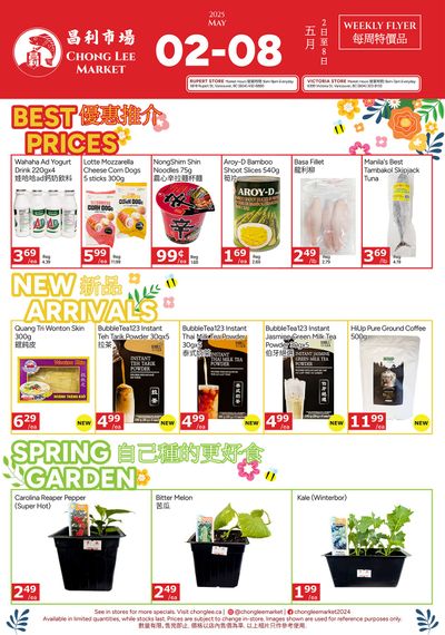 Chong Lee Market Flyer May 2 to 8