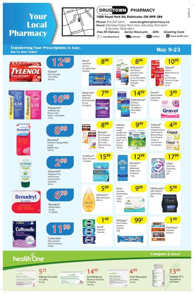 Drug Town Pharmacy Flyer May 9 to 23 Drug Town Pharmacy Flyer May 9 to 23