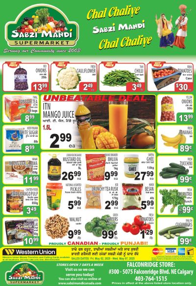 Sabzi Mandi Supermarket (Calgary) Flyer May 2 to 7