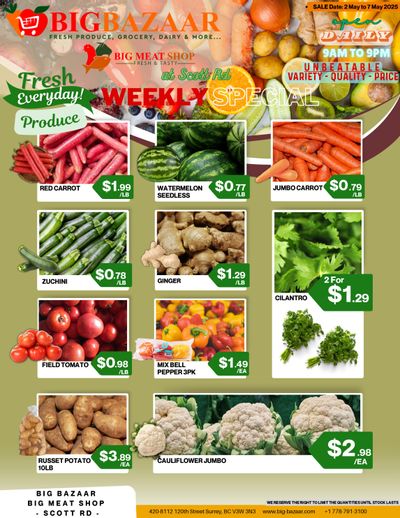 Big Bazaar Canada Flyer May 2 to 7