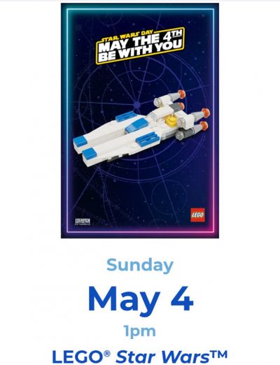 Toys R Us Canada Free Events: Star Wars LEGO Make & Take Event May 4th