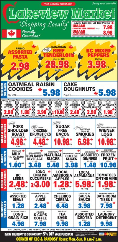 Lakeview Market Flyer May 3 to 9