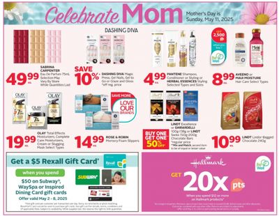 Rexall Canada: Get A $5 Gift Card When You Spend $50 On Subway, Wayspa, or Inspired Dining Gift Cards