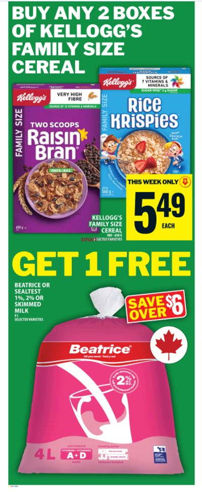 Food Basics Ontario: Free 4L Milk When You Purchase 2 Kellogg’s Family Size Cereal Food Basics Ontario: Free 4L Milk When You Purchase 2 Kellogg’s Family Size Cereal