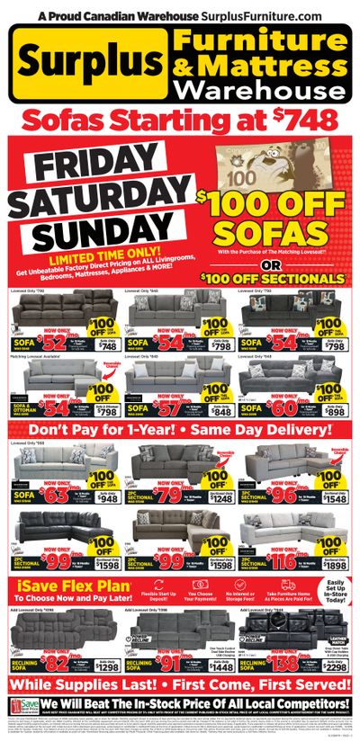 Surplus Furniture & Mattress Warehouse (St. John's, Corner Brook, Grand Falls Windsor) Flyer May 5 to 11
