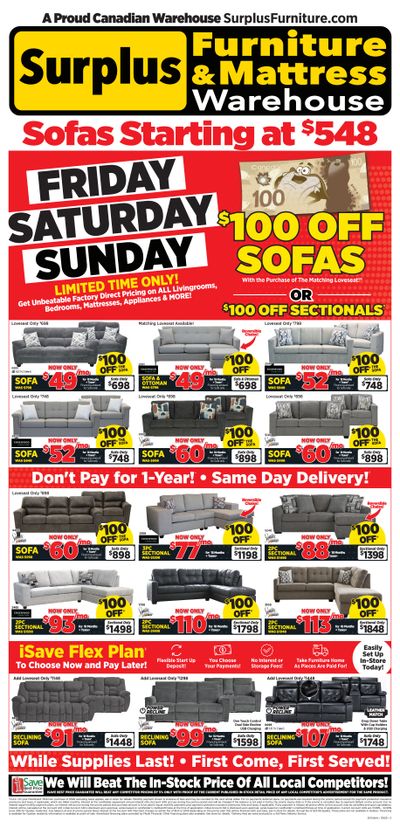 Surplus Furniture & Mattress Warehouse (S. ON) Flyer May 5 to 11
