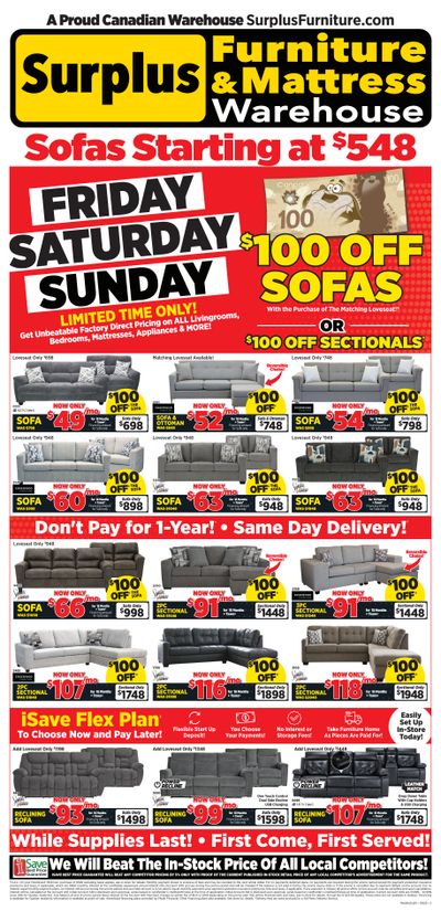 Surplus Furniture & Mattress Warehouse (Medicine Hat, Lethbridge) Flyer May 5 to 11