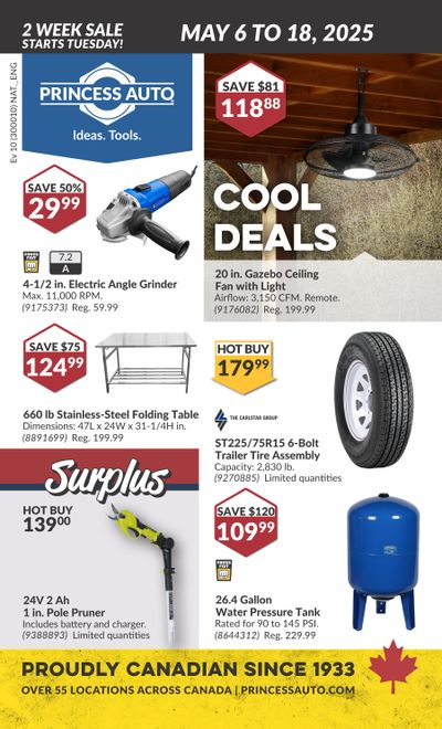 Princess Auto Flyer May 6 to 18 Princess Auto Flyer May 6 to 18
