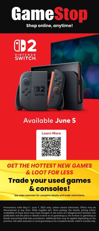 GameStop Flyer May 5 to June 1 GameStop Flyer May 5 to June 1
