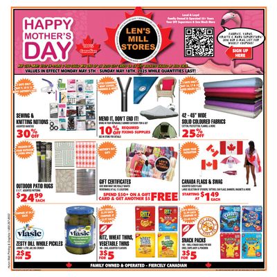 Len's Mill Stores Flyer May 5 to 18 Len's Mill Stores Flyer May 5 to 18