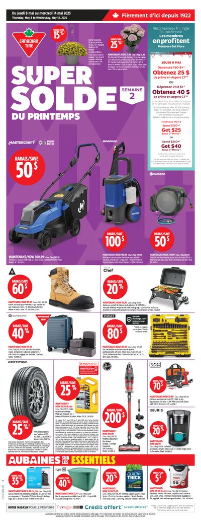 Canadian Tire (QC) Flyer May 8 to 14 Canadian Tire (QC) Flyer May 8 to 14