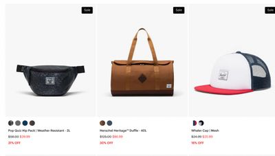 Herschel Canada: Sale up to 30% off Herschel Canada: Sale up to 30% off