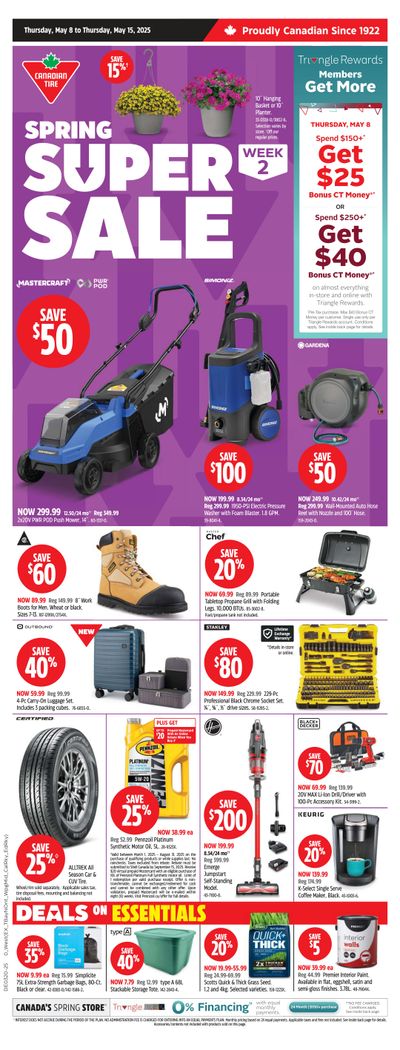 Canadian Tire (West) Flyer May 8 to 15 Canadian Tire (West) Flyer May 8 to 15