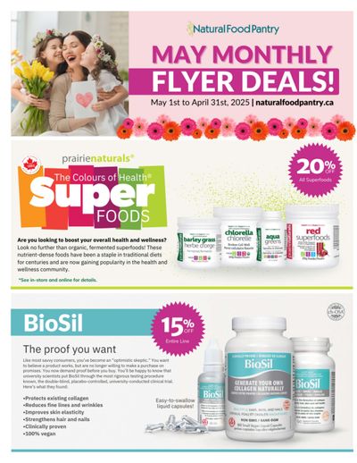 Natural Food Pantry Flyer May 1 to 31 Natural Food Pantry Flyer May 1 to 31