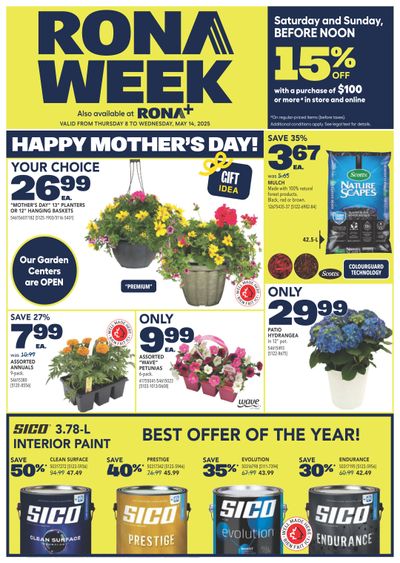 Rona & Rona+ (West) Flyer May 8 to 14