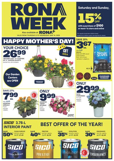 Rona & Rona+ (ON) Flyer May 8 to 14