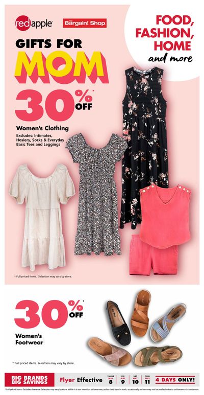 The Bargain Shop & Red Apple Stores Flyer May 8 to 11 The Bargain Shop & Red Apple Stores Flyer May 8 to 11