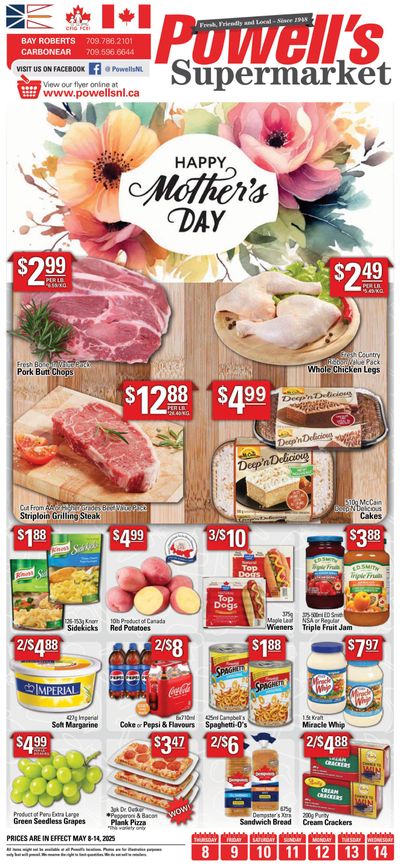 Powell's Supermarket Flyer May 8 to 14 Powell's Supermarket Flyer May 8 to 14
