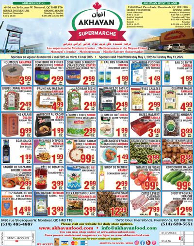 Akhavan Supermarche Flyer May 7 to 13 Akhavan Supermarche Flyer May 7 to 13