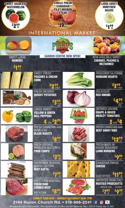 Fred's Farm Fresh Flyer May 7 to 13 Fred's Farm Fresh Flyer May 7 to 13