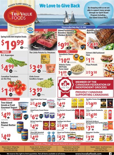 Tru Value Foods Flyer May 7 to 13 Tru Value Foods Flyer May 7 to 13