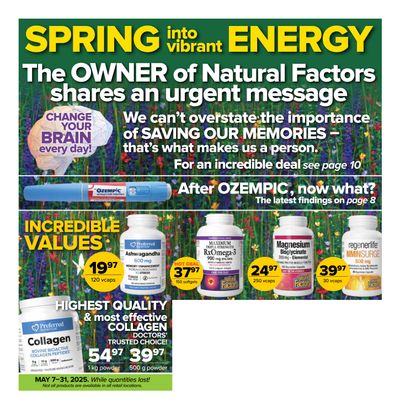 Lifestyle Markets Natural Factors Flyer May 7 to 31 Lifestyle Markets Natural Factors Flyer May 7 to 31