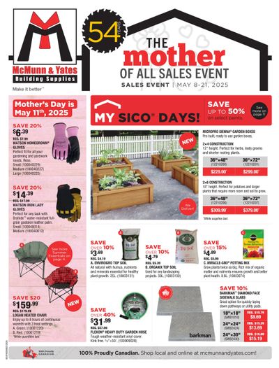 McMunn & Yates Building Supplies Flyer May 8 to 21 McMunn & Yates Building Supplies Flyer May 8 to 21