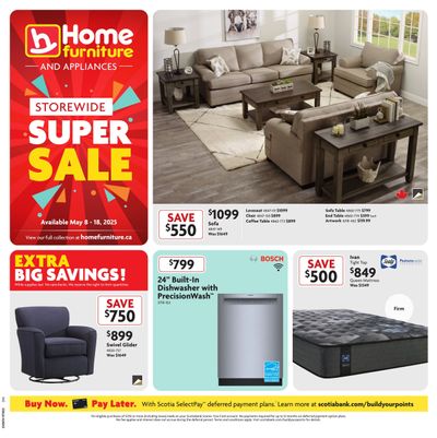 Home Furniture (BC) Flyer May 8 to 18 Home Furniture (BC) Flyer May 8 to 18