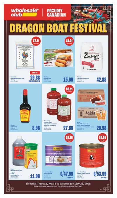 Wholesale Club (Atlantic) Dragon Boat Festival Flyer May 8 to 28
