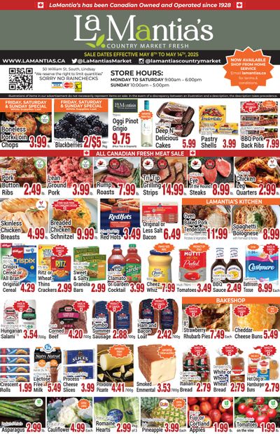 LaMantia's Flyer May 8 to 14 LaMantia's Flyer May 8 to 14
