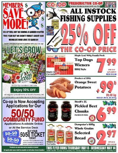 Fredericton Co-op Flyer May 8 to 14 Fredericton Co-op Flyer May 8 to 14
