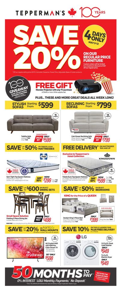Tepperman's Flyer May 9 to 15 Tepperman's Flyer May 9 to 15