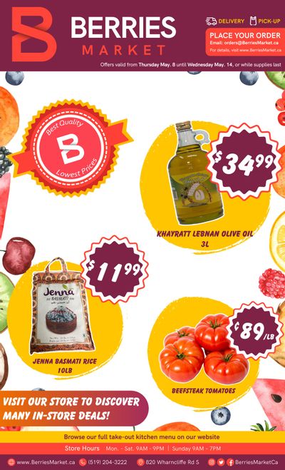 Berries Market Flyer May 8 to 14 Berries Market Flyer May 8 to 14