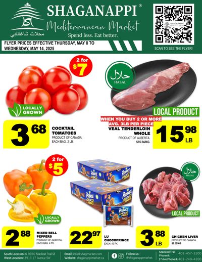 Shaganappi Mediterranean Market Flyer May 8 to 14