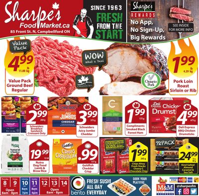 Sharpe's Food Market Flyer May 8 to 14 Sharpe's Food Market Flyer May 8 to 14