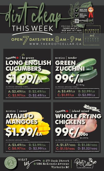 The Root Cellar Flyer May 8 to 14 The Root Cellar Flyer May 8 to 14