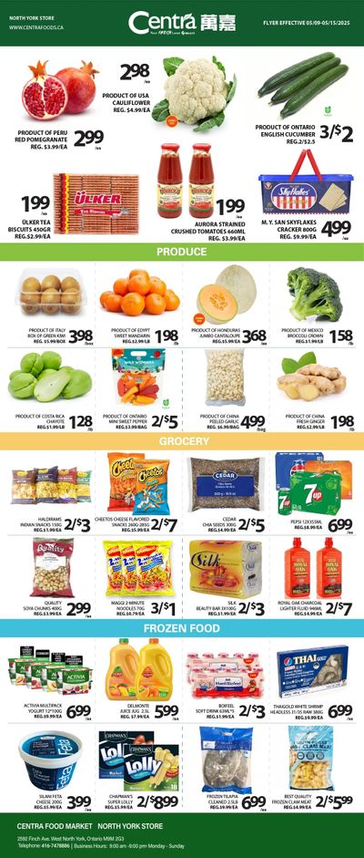 Centra Foods (North York) Flyer May 9 to 15 Centra Foods (North York) Flyer May 9 to 15