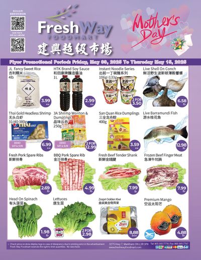 FreshWay Foodmart Flyer May 9 to 15 FreshWay Foodmart Flyer May 9 to 15