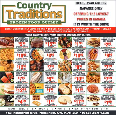 Country Traditions Flyer May 8 to 15