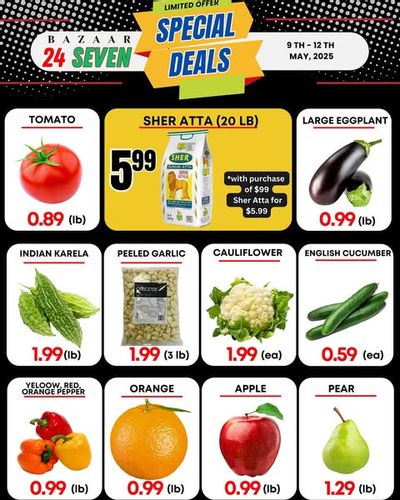 Bazaar 24 Seven Flyer May 9 to 12