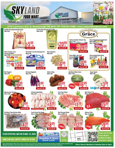 Skyland Food Mart Flyer May 9 to 15 Skyland Food Mart Flyer May 9 to 15