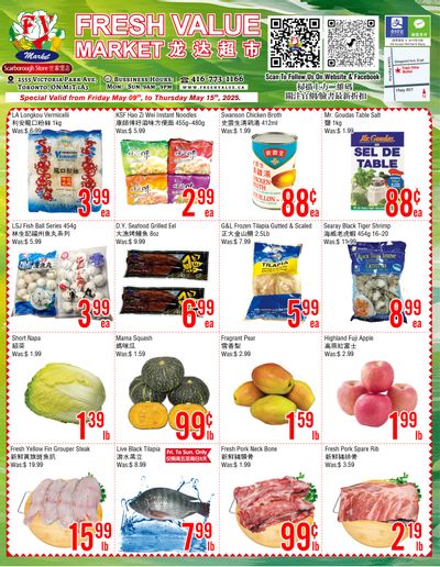 Fresh Value (Scarborough) Flyer May 9 to 15