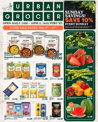 Urban Grocer Flyer May 9 to 15 Urban Grocer Flyer May 9 to 15