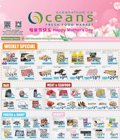 Oceans Fresh Food Market (Mississauga) Flyer May 9 to 15 Oceans Fresh Food Market (Mississauga) Flyer May 9 to 15