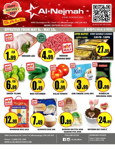 Alnejmah Fine Foods Inc. Flyer May 9 to 15 Alnejmah Fine Foods Inc. Flyer May 9 to 15