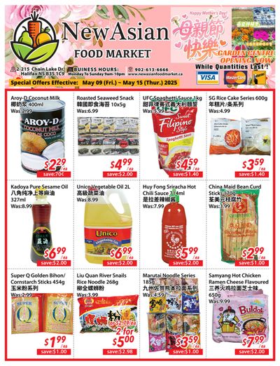 New Asian Food Market Flyer May 9 to 15