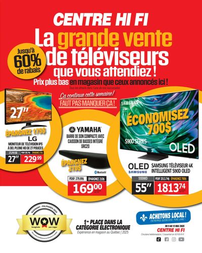 Centre Hi-Fi Flyer May 9 to 15 Centre Hi-Fi Flyer May 9 to 15